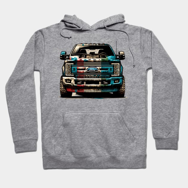 Ford F250 Hoodie by Vehicles-Art